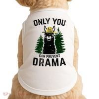 Funny Drama Llama Only You Can Prevent Drama Sarcastic Lover Doggie Tank thumb 0