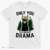 Funny Drama Llama Only You Can Prevent Drama Sarcastic Lover T-Shirt thumb 0