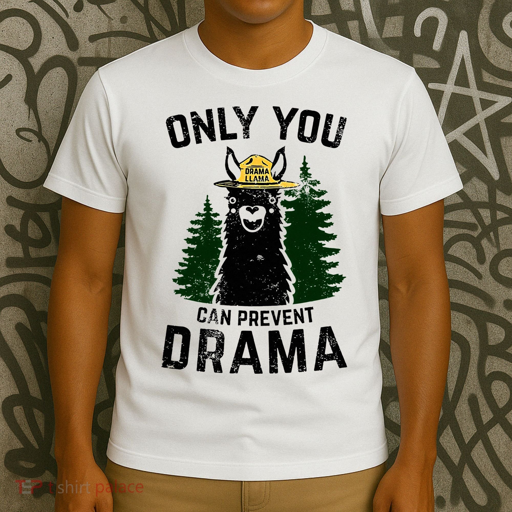 Funny Drama Llama Only You Can Prevent Drama Sarcastic Lover T-Shirt