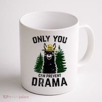 Funny Drama Llama Only You Can Prevent Drama Sarcastic Lover Coffee Mug thumb 1