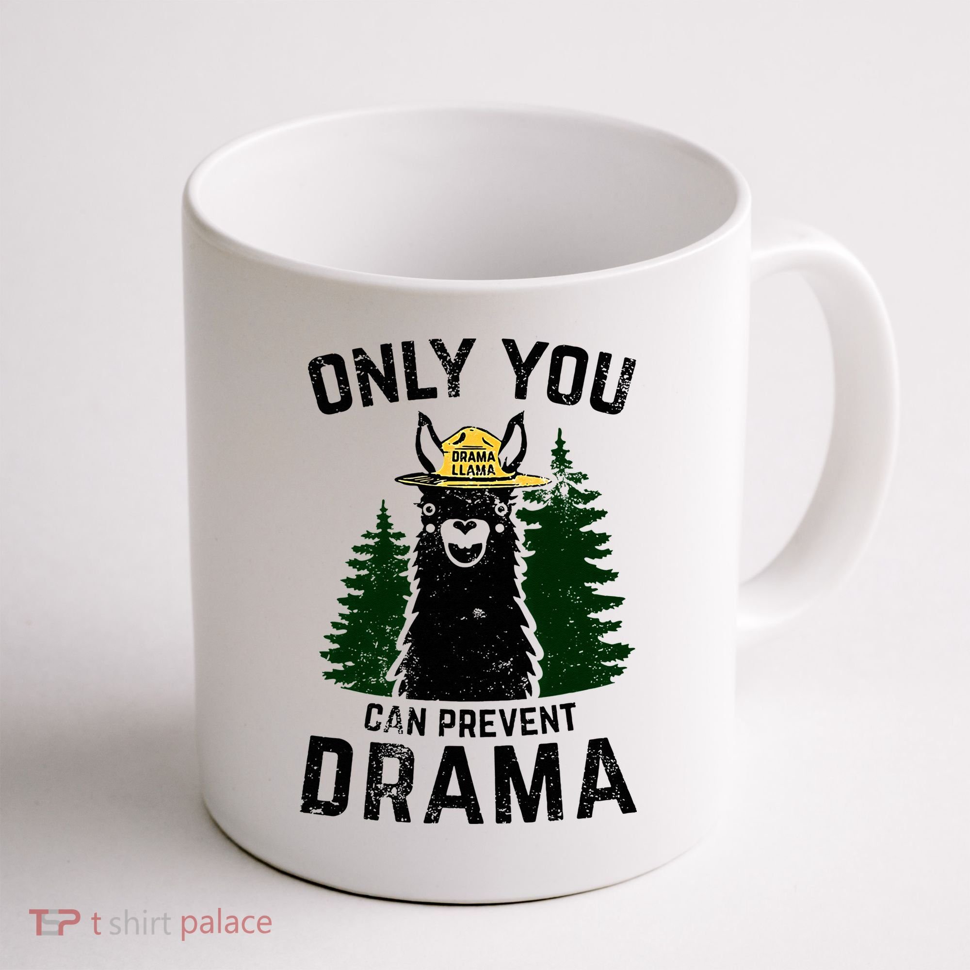 Funny Drama Llama Only You Can Prevent Drama Sarcastic Lover Coffee Mug
