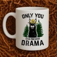 Funny Drama Llama Only You Can Prevent Drama Sarcastic Lover Coffee Mug thumb 2