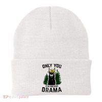 Funny Drama Llama Only You Can Prevent Drama Sarcastic Lover Beanie thumb 0