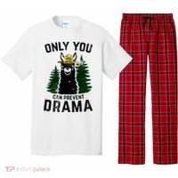 Funny Drama Llama Only You Can Prevent Drama Sarcastic Lover Pajama Set thumb 0