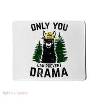 Funny Drama Llama Only You Can Prevent Drama Sarcastic Lover Mousepad thumb 0