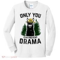 Funny Drama Llama Only You Can Prevent Drama Sarcastic Lover Kids Long Sleeve Shirt thumb 0