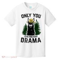 Funny Drama Llama Only You Can Prevent Drama Sarcastic Lover Kids T-Shirt thumb 0