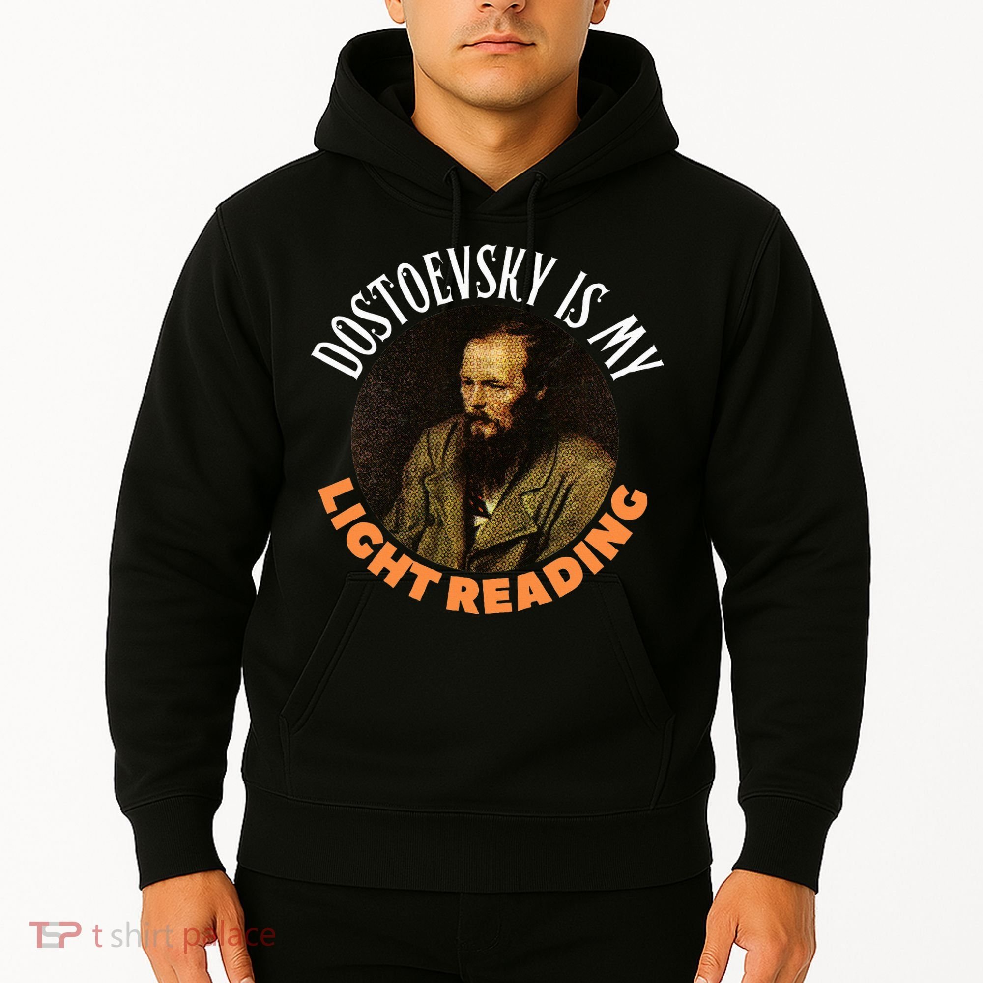 Fyodor Dostoevsky Literature Karamazov Light Reading Hoodie