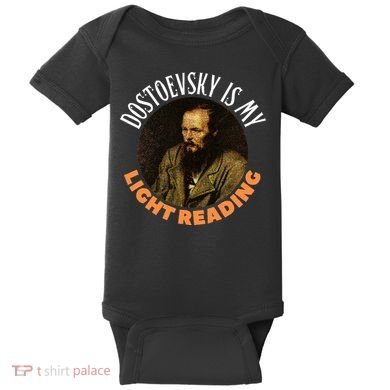 Fyodor Dostoevsky Literature Karamazov Light Reading Baby Bodysuit