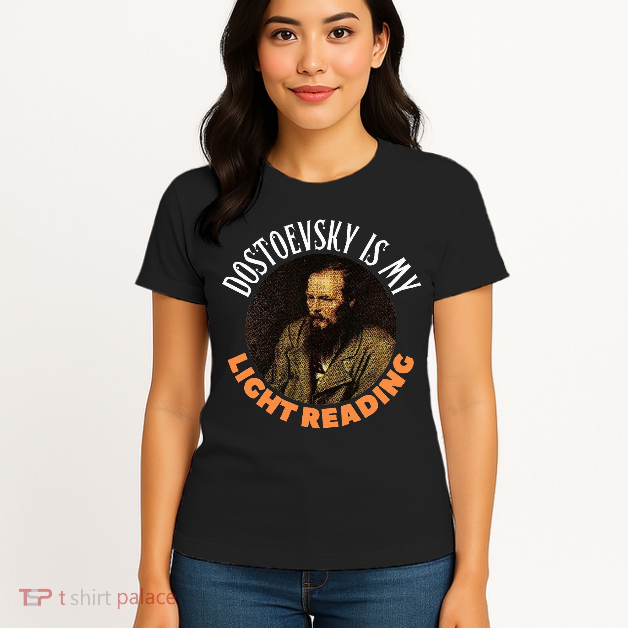 Fyodor Dostoevsky Literature Karamazov Light Reading Women's T-Shirt