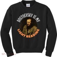 Fyodor Dostoevsky Literature Karamazov Light Reading Kids Sweatshirt thumb 0