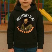 Fyodor Dostoevsky Literature Karamazov Light Reading Kids Hoodie thumb 3