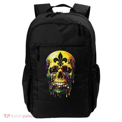 Fleur De Lis Mardi Gras Skulls Men Women Backpack