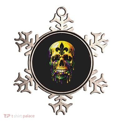Fleur De Lis Mardi Gras Skulls Men Women Ornament