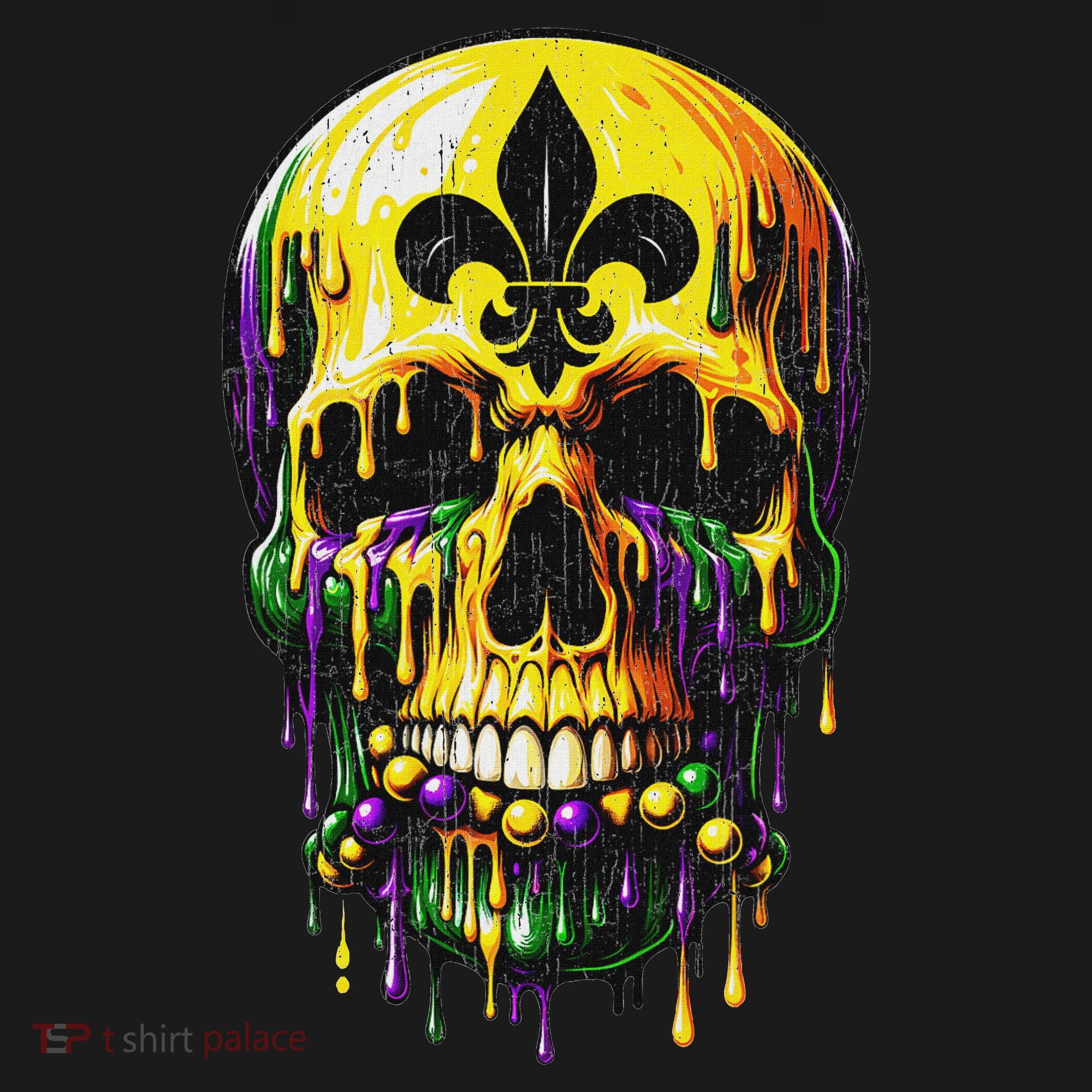 Fleur De Lis Mardi Gras Skulls Men Women Women's Tank Top