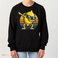 Funny Dab Lemon Dancing Dabbing Retro Fruit Women's Sweatshirt thumb 0