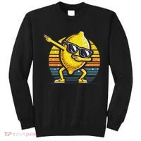 Funny Dab Lemon Dancing Dabbing Retro Fruit Sweatshirt thumb 0