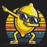 Funny Dab Lemon Dancing Dabbing Retro Fruit Hat thumb 2