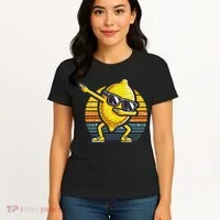 Funny Dab Lemon Dancing Dabbing Retro Fruit Women's T-Shirt thumb 4