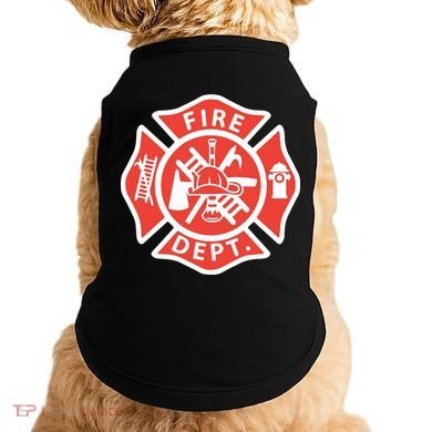 Fire Department Logo Uniform Fireman Symbol Firefighter Gear Doggie Tank