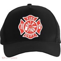 Fire Department Logo Uniform Fireman Symbol Firefighter Gear Five-Panel Snapback Cap thumb 0
