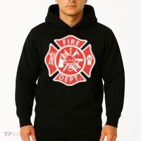 Fire Department Logo Uniform Fireman Symbol Firefighter Gear Hoodie thumb 2