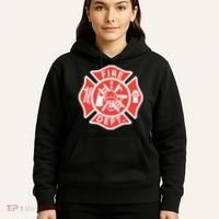Fire Department Logo Uniform Fireman Symbol Firefighter Gear Hoodie thumb 5