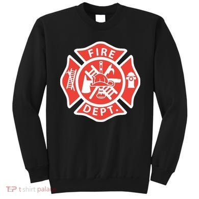 Fire Department Logo Uniform Fireman Symbol Firefighter Gear Sweatshirt