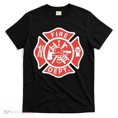 Fire Department Logo Uniform Fireman Symbol Firefighter Gear T-Shirt