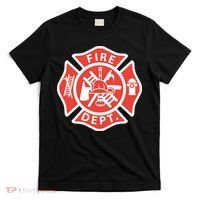 Fire Department Logo Uniform Fireman Symbol Firefighter Gear T-Shirt thumb 0