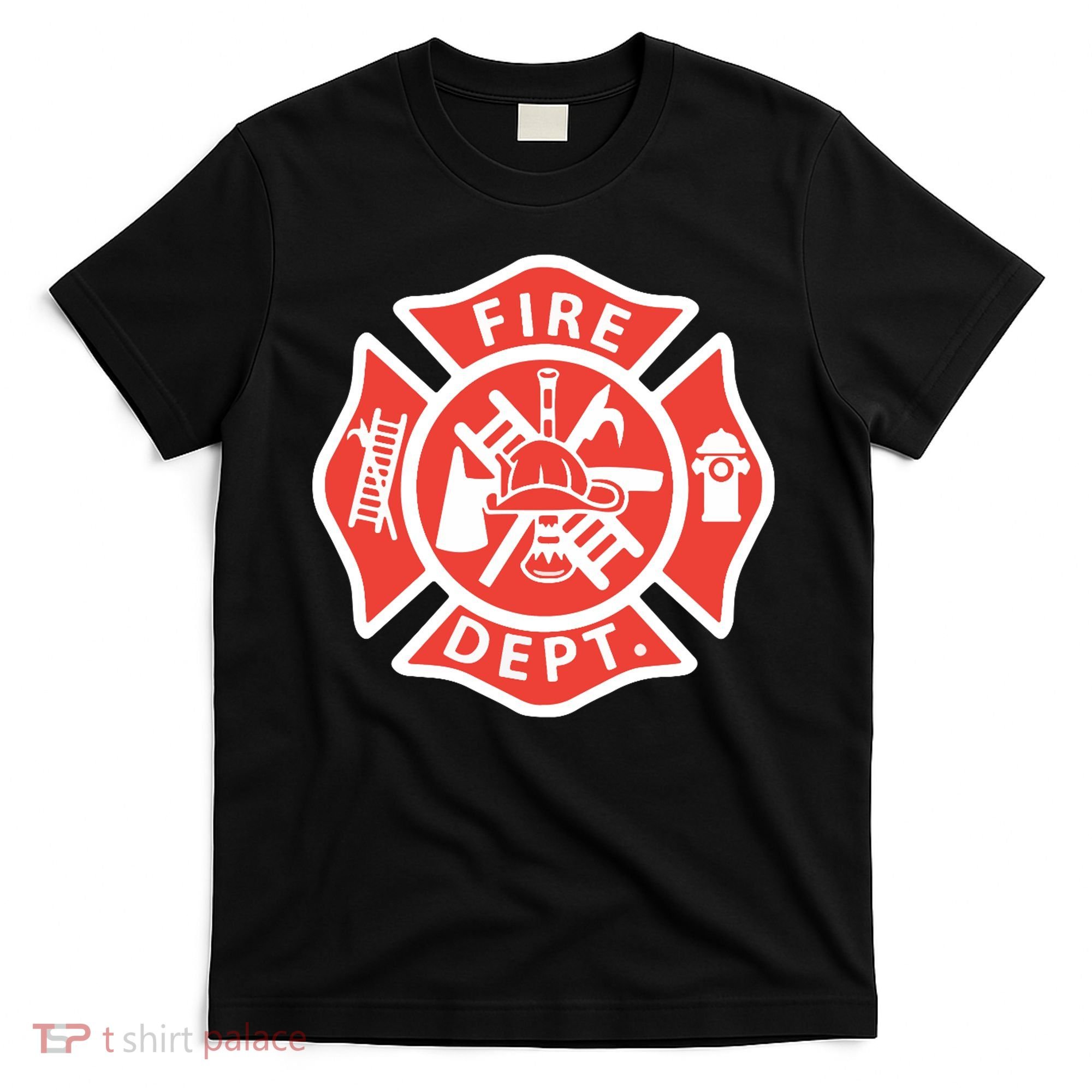 Fire Department Logo Uniform Fireman Symbol Firefighter Gear T-Shirt