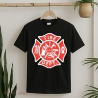 Fire Department Logo Uniform Fireman Symbol Firefighter Gear T-Shirt thumb 2