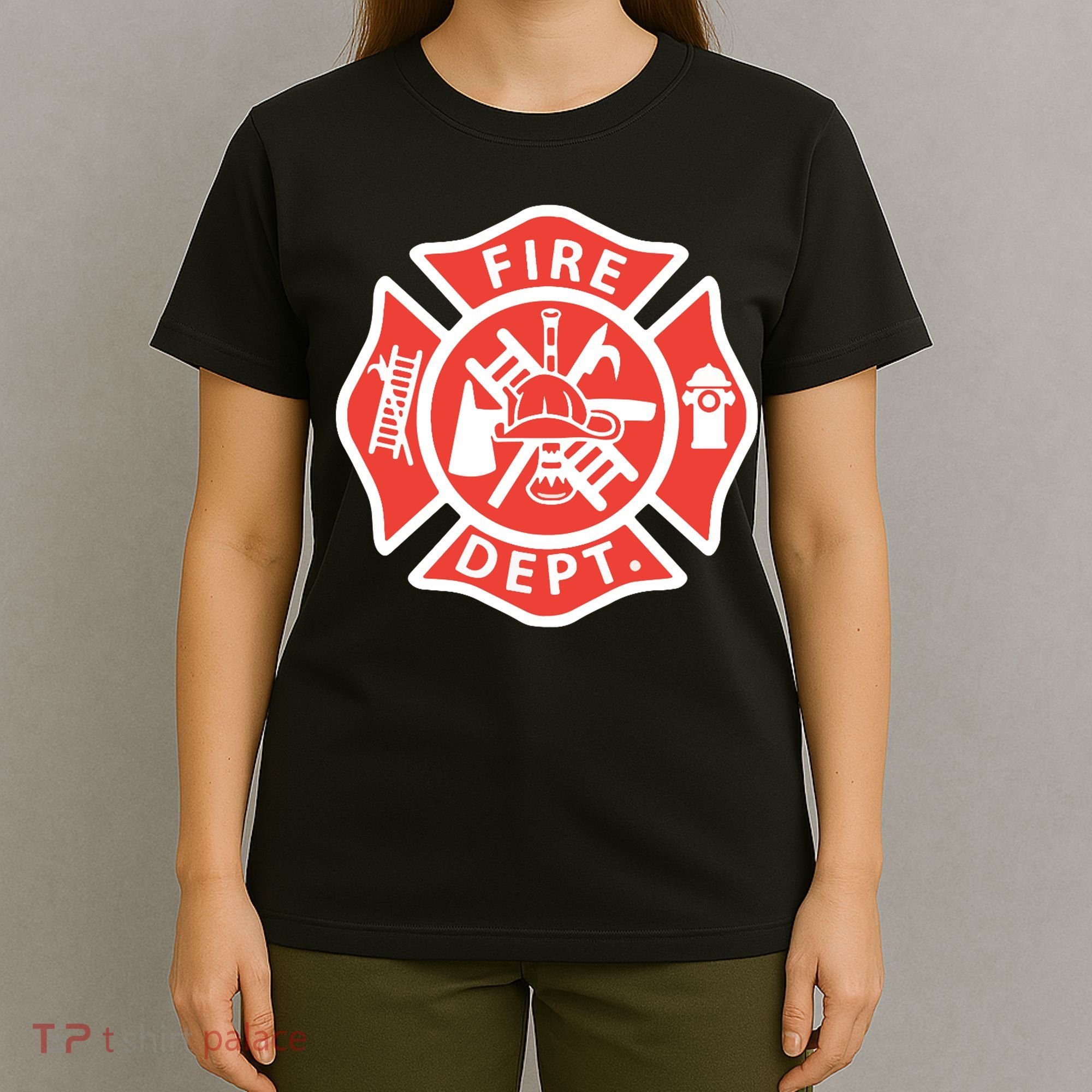 Fire Department Logo Uniform Fireman Symbol Firefighter Gear T-Shirt