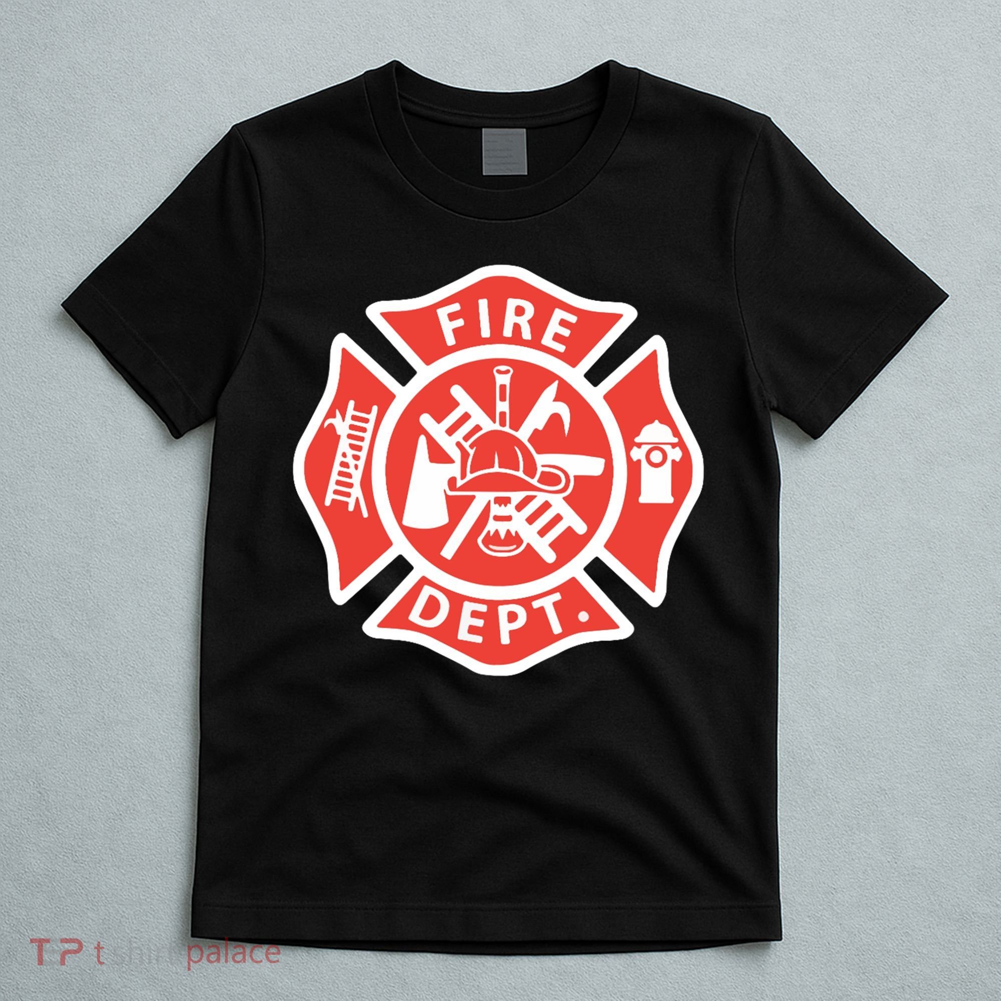 Fire Department Logo Uniform Fireman Symbol Firefighter Gear T-Shirt