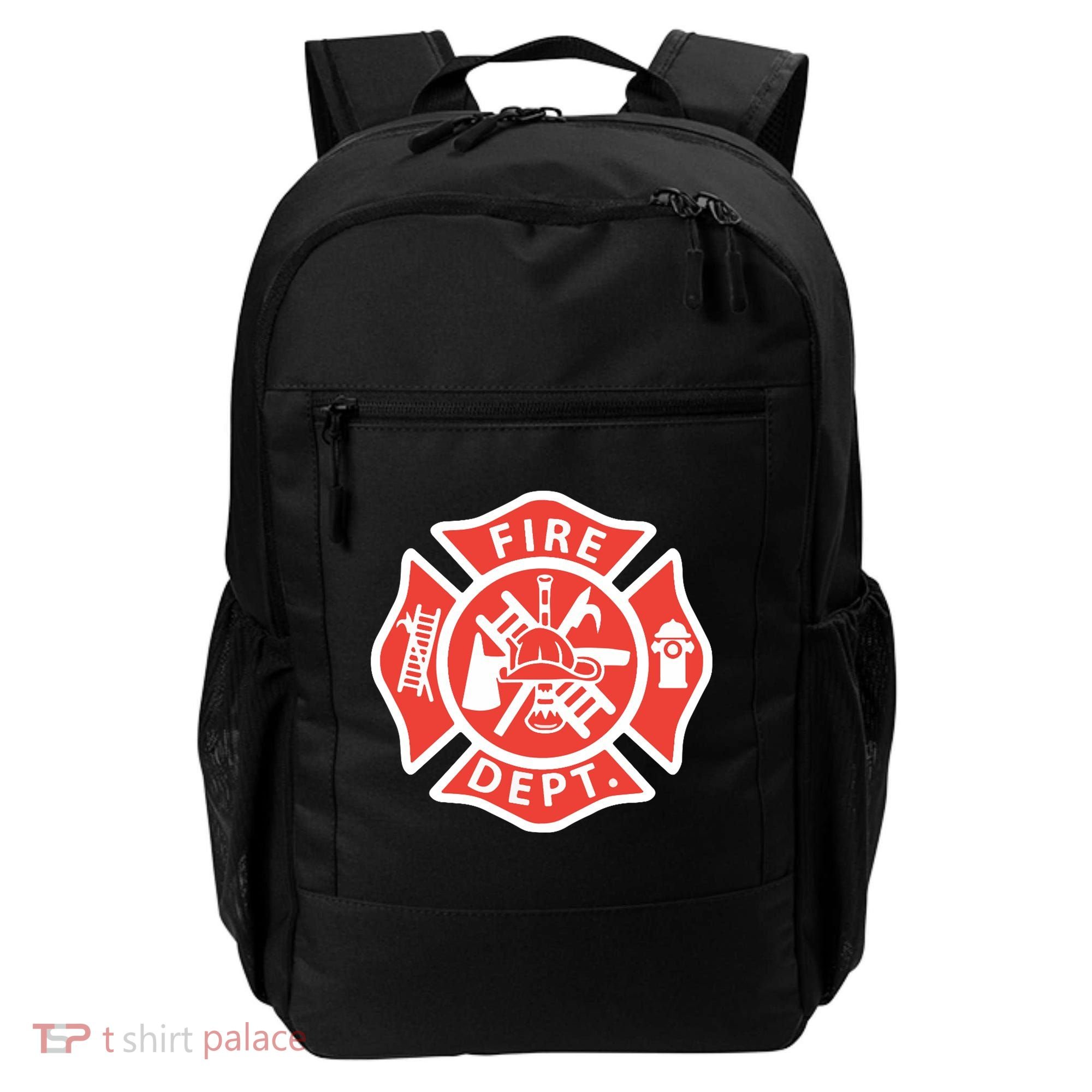 Fire Department Logo Uniform Fireman Symbol Firefighter Gear Backpack
