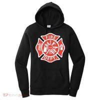 Fire Department Logo Uniform Fireman Symbol Firefighter Gear Women's Hoodie thumb 0