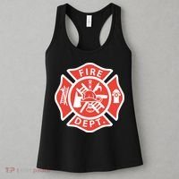 Fire Department Logo Uniform Fireman Symbol Firefighter Gear Women's Tank Top thumb 3