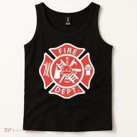 Fire Department Logo Uniform Fireman Symbol Firefighter Gear Tank Top thumb 2