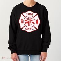 Fire Department Logo Uniform Fireman Symbol Firefighter Gear Women's Sweatshirt thumb 0