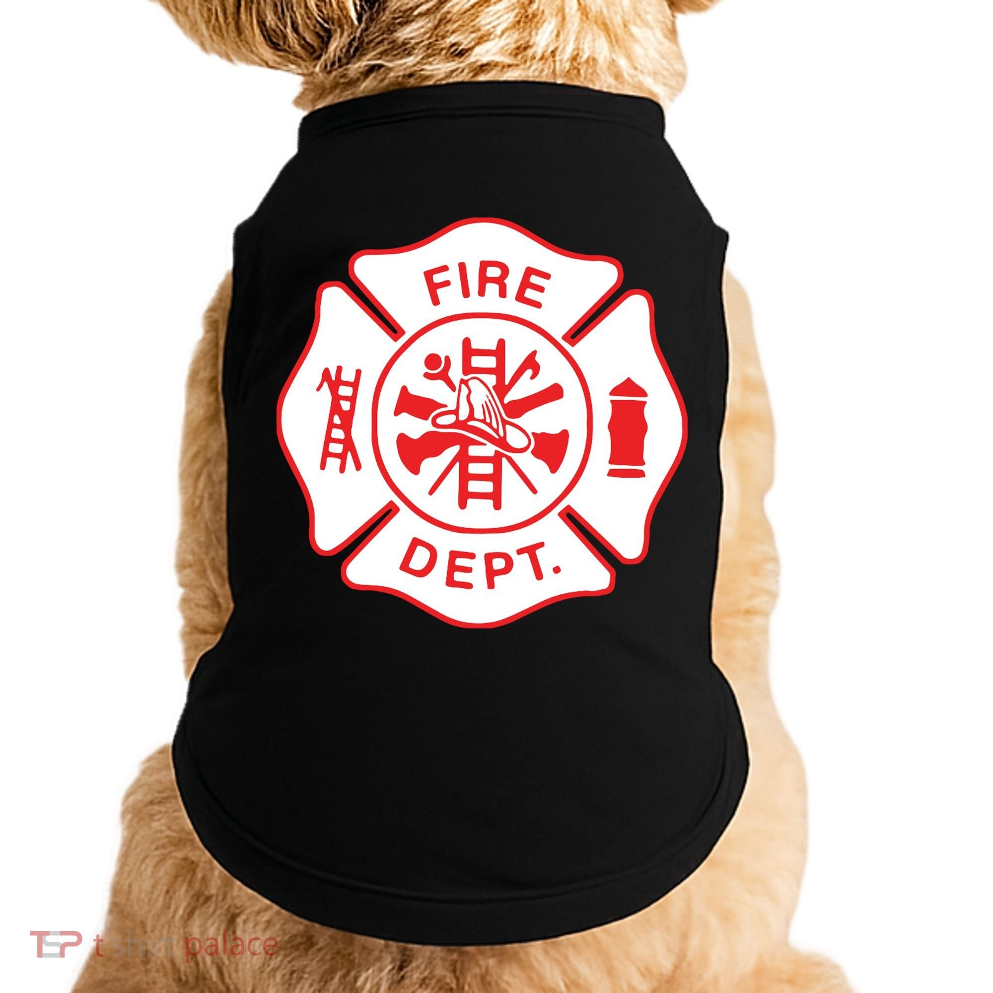 Fire Department Logo Uniform Fireman Symbol Firefighter Gear Doggie Tank