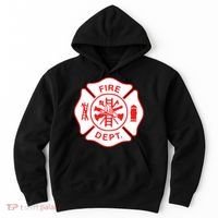 Fire Department Logo Uniform Fireman Symbol Firefighter Gear Hoodie thumb 0