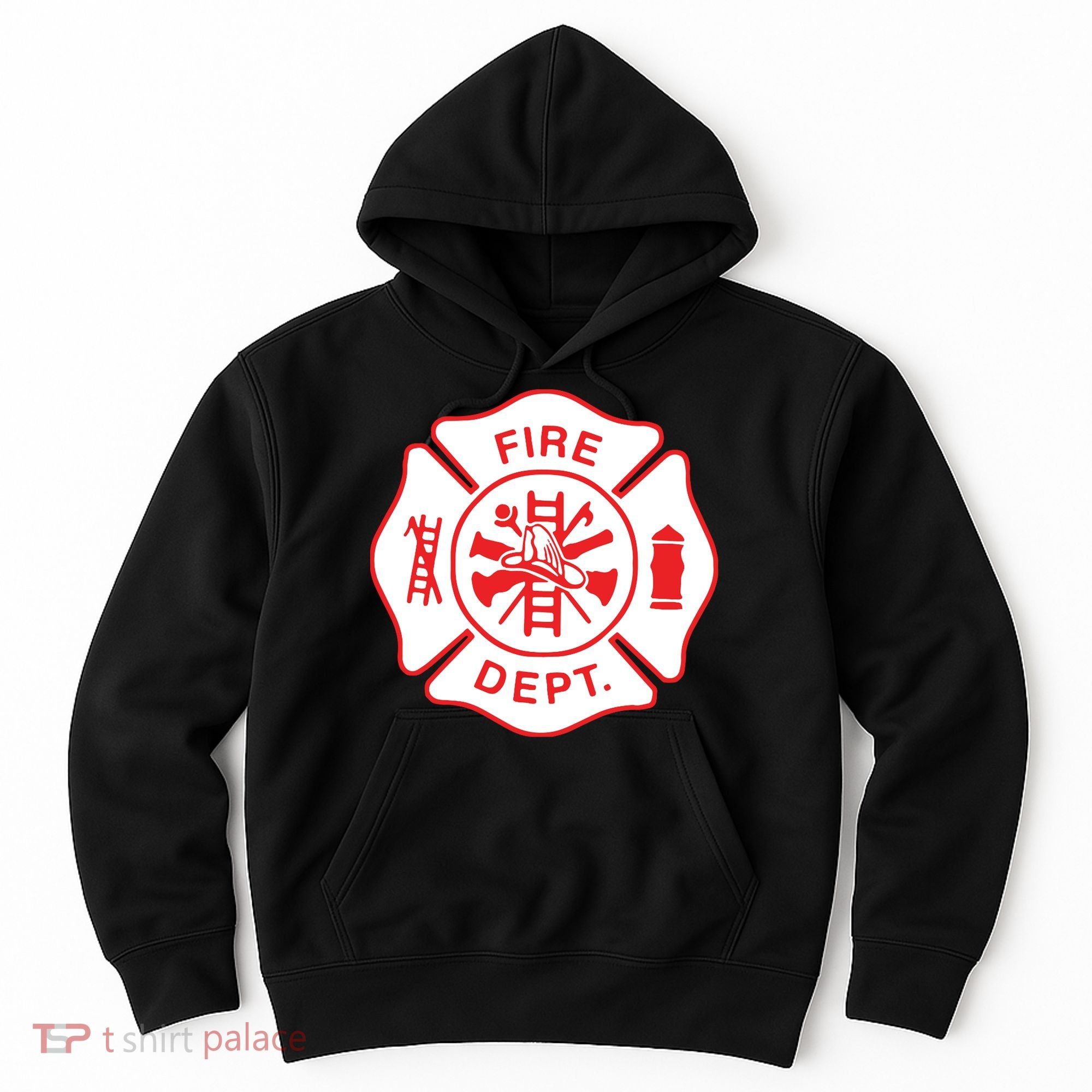 Fire Department Logo Uniform Fireman Symbol Firefighter Gear Hoodie