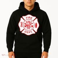 Fire Department Logo Uniform Fireman Symbol Firefighter Gear Hoodie thumb 2
