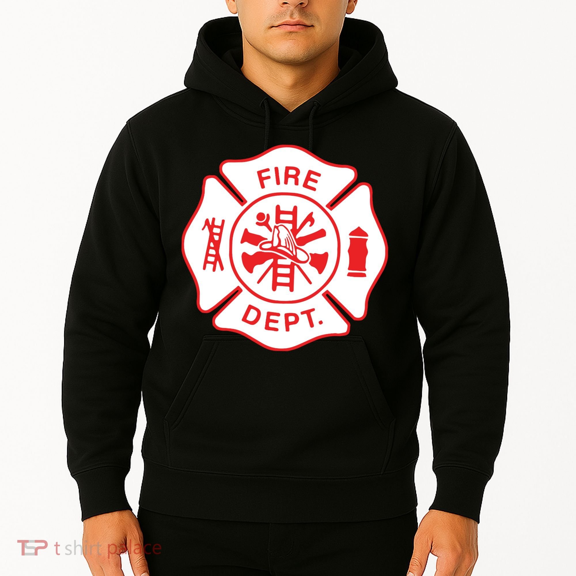 Fire Department Logo Uniform Fireman Symbol Firefighter Gear Hoodie