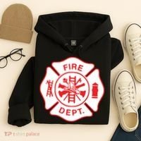 Fire Department Logo Uniform Fireman Symbol Firefighter Gear Hoodie thumb 4