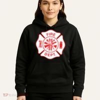 Fire Department Logo Uniform Fireman Symbol Firefighter Gear Hoodie thumb 5