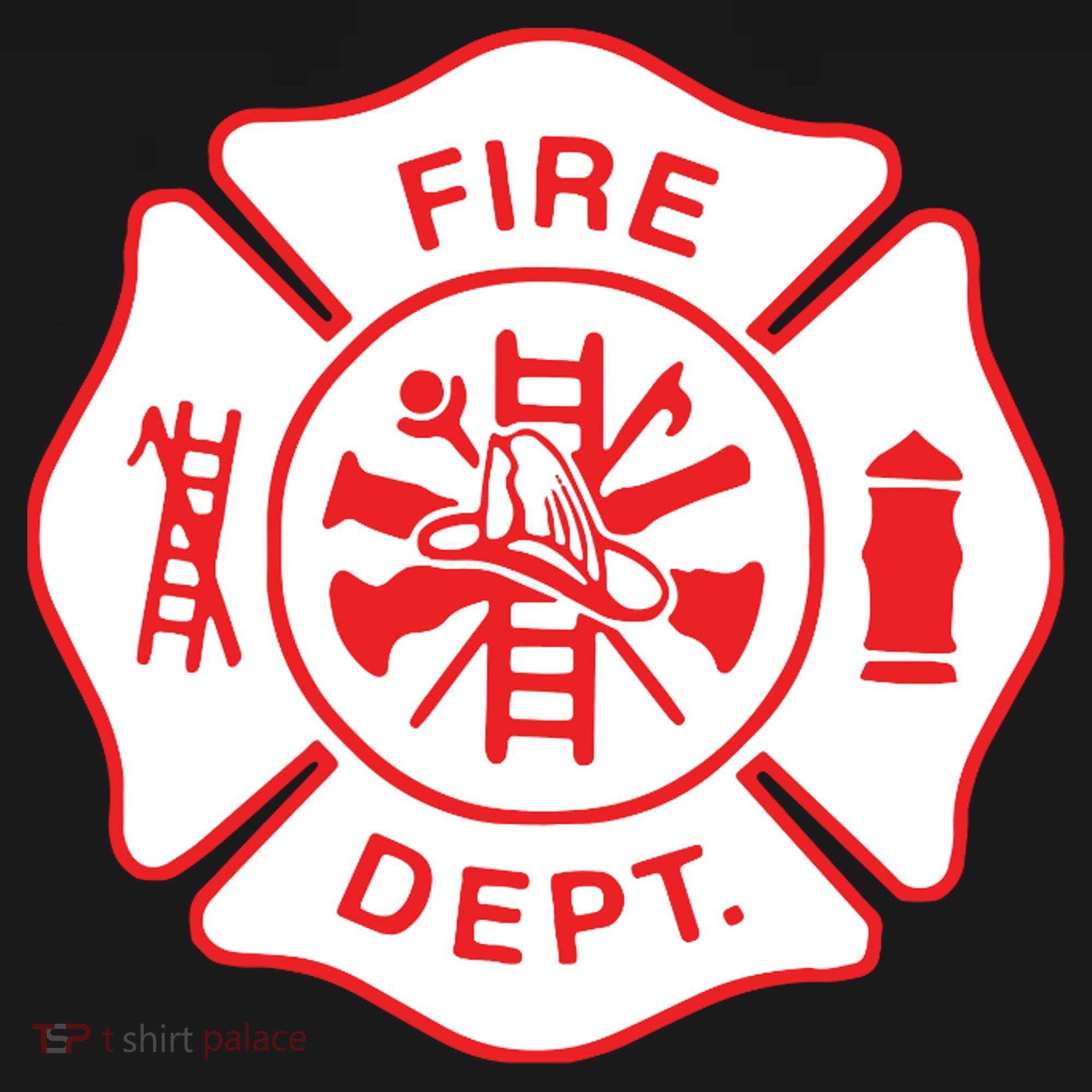 Fire Department Logo Uniform Fireman Symbol Firefighter Gear Hoodie