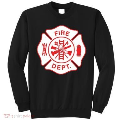 Fire Department Logo Uniform Fireman Symbol Firefighter Gear Sweatshirt