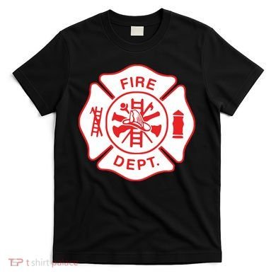 Fire Department Logo Uniform Fireman Symbol Firefighter Gear T-Shirt