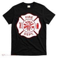 Fire Department Logo Uniform Fireman Symbol Firefighter Gear T-Shirt thumb 0